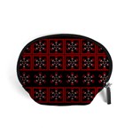 Dark Tiled Pattern Accessory Pouches (Small)  Front