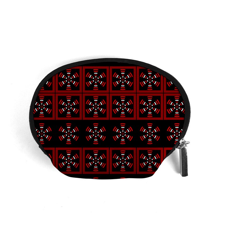 Dark Tiled Pattern Accessory Pouches (Small) 