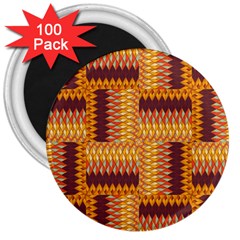 Geometric Pattern 3  Magnets (100 Pack) by linceazul