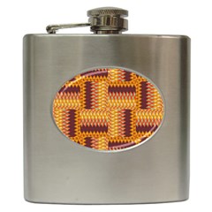 Geometric Pattern Hip Flask (6 Oz) by linceazul