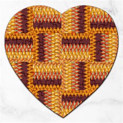 Geometric Pattern Jigsaw Puzzle (heart) by linceazul