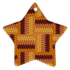 Geometric Pattern Star Ornament (two Sides) by linceazul