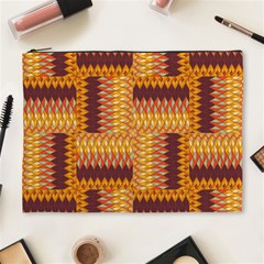 Geometric Pattern Cosmetic Bag (xl) by linceazul