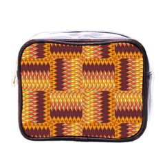 Geometric Pattern Mini Toiletries Bags by linceazul