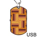 Geometric Pattern Dog Tag USB Flash (One Side) Front