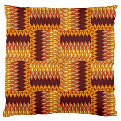 Geometric Pattern Large Cushion Case (two Sides) by linceazul