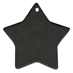 Skull Pattern Star Ornament (two Sides) by ValentinaDesign