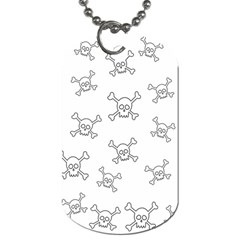 Skull Pattern Dog Tag (one Side) by ValentinaDesign