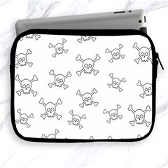 Skull Pattern Apple Ipad 2/3/4 Zipper Cases by ValentinaDesign