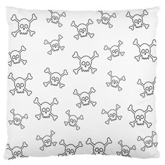 Skull Pattern Standard Flano Cushion Case (two Sides) by ValentinaDesign