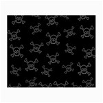 Skull pattern Small Glasses Cloth Front