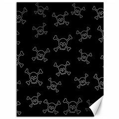 Skull Pattern Canvas 36  X 48   by ValentinaDesign