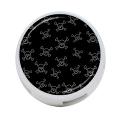 Skull Pattern 4-port Usb Hub (two Sides)  by ValentinaDesign