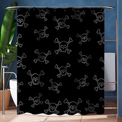 Skull Pattern Shower Curtain 60  X 72  (medium)  by ValentinaDesign