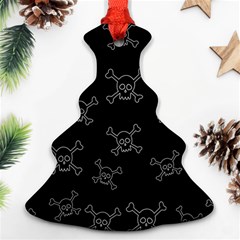 Skull Pattern Christmas Tree Ornament (two Sides)