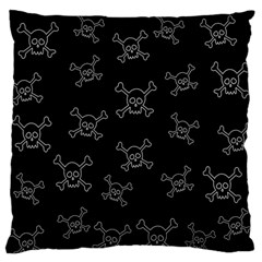 Skull Pattern Standard Flano Cushion Case (one Side) by ValentinaDesign