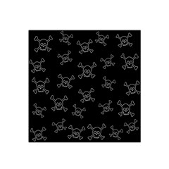 Skull Pattern Satin Bandana Scarf by ValentinaDesign