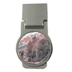 Gravel Empty Road Parque Nacional Los Glaciares Patagonia Argentina Money Clips (round)  by dflcprints