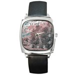 Gravel Empty Road Parque Nacional Los Glaciares Patagonia Argentina Square Metal Watch Front