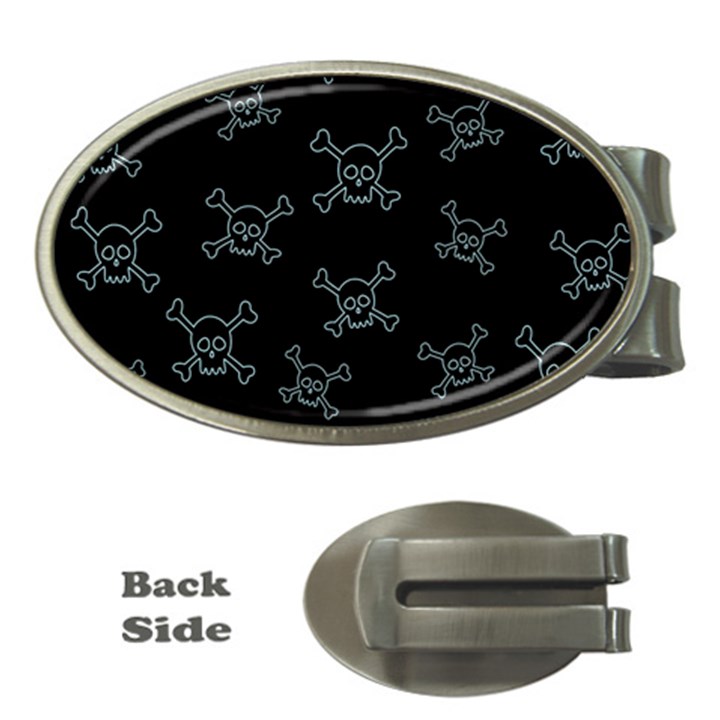 Skull pattern Money Clips (Oval) 