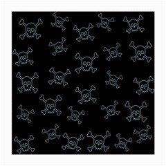 Skull Pattern Medium Glasses Cloth by ValentinaDesign