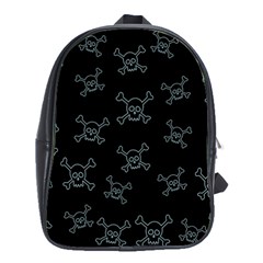 Skull Pattern School Bags(large)  by ValentinaDesign