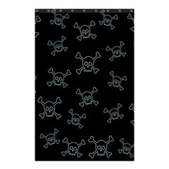 Skull Pattern Shower Curtain 48  X 72  (small)  by ValentinaDesign