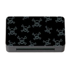 Skull Pattern Memory Card Reader With Cf by ValentinaDesign