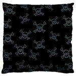 Skull pattern Large Cushion Case (Two Sides) Back