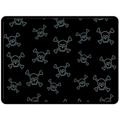 Skull Pattern Double Sided Fleece Blanket (large)  by ValentinaDesign