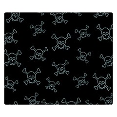 Skull Pattern Double Sided Flano Blanket (small)  by ValentinaDesign