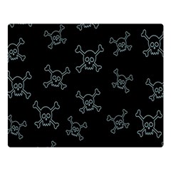 Skull Pattern Double Sided Flano Blanket (large)  by ValentinaDesign