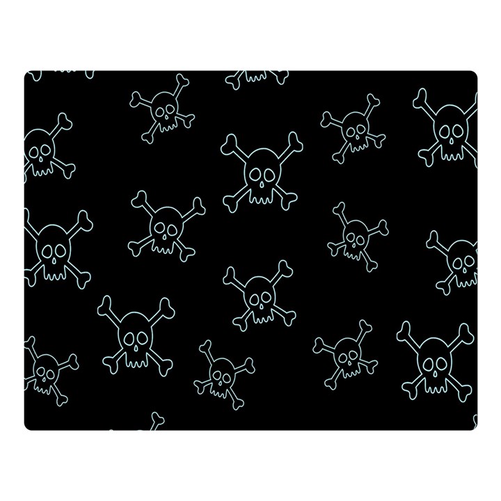 Skull pattern Double Sided Flano Blanket (Large) 