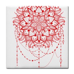 Mandala Pretty Design Pattern Tile Coasters by Nexatart