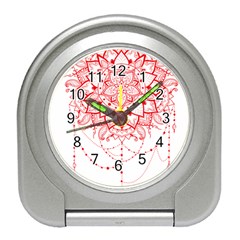 Mandala Pretty Design Pattern Travel Alarm Clocks by Nexatart