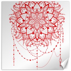 Mandala Pretty Design Pattern Canvas 12  X 12   by Nexatart