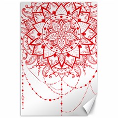 Mandala Pretty Design Pattern Canvas 24  X 36  by Nexatart