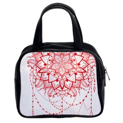 Mandala Pretty Design Pattern Classic Handbags (2 Sides) by Nexatart