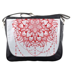 Mandala Pretty Design Pattern Messenger Bags by Nexatart