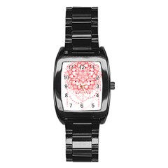 Mandala Pretty Design Pattern Stainless Steel Barrel Watch by Nexatart