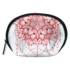 Mandala Pretty Design Pattern Accessory Pouches (medium)  by Nexatart