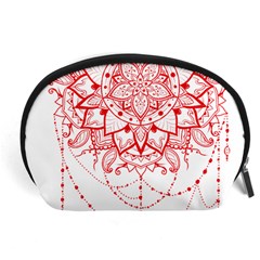 Mandala Pretty Design Pattern Accessory Pouches (large)  by Nexatart