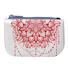 Mandala Pretty Design Pattern Large Coin Purse by Nexatart