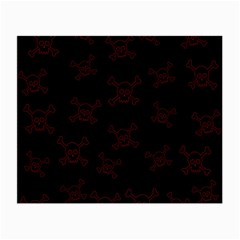 Skull Pattern Small Glasses Cloth by ValentinaDesign