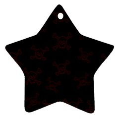 Skull Pattern Star Ornament (two Sides) by ValentinaDesign