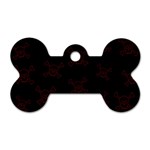 Skull pattern Dog Tag Bone (One Side) Front