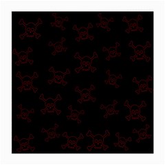 Skull Pattern Medium Glasses Cloth (2-side) by ValentinaDesign