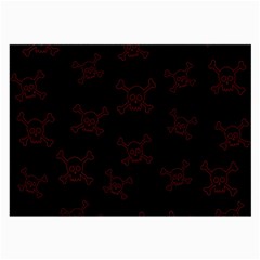 Skull Pattern Large Glasses Cloth (2-side) by ValentinaDesign