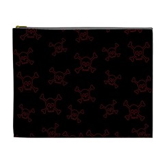 Skull Pattern Cosmetic Bag (xl) by ValentinaDesign