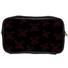 Skull Pattern Toiletries Bags 2-side by ValentinaDesign